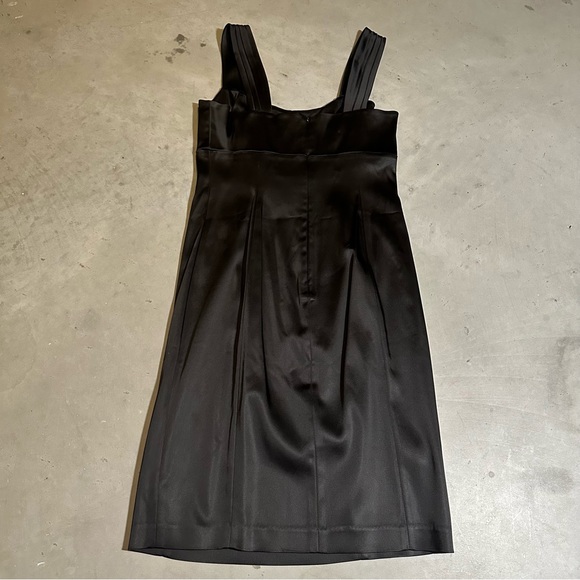 Calvin Klein Sleeveless Satin Sheath Dress, Thick Strap, LBD, Cocktail - Women 6 - Picture 2 of 10